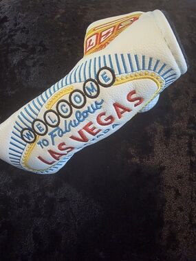Las Vegas Embroidered White Golf Headcover